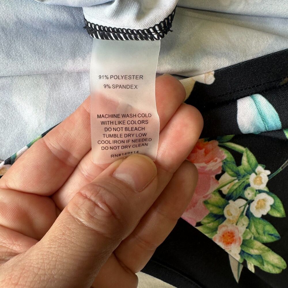 Johnny Was Bee Active Work Out Floral Sleeveless Tank Top Gold Bee Size M - Picture 8 of 10